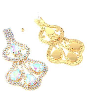 Rhinestone Post Earrings