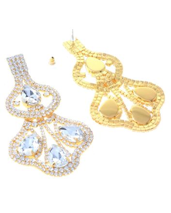 Rhinestone Post Earrings