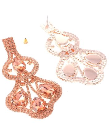 Rhinestone Post Earrings