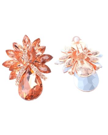 Crystal Evening Clip On Earrings