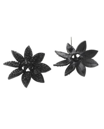 Crystal Flower Post Earrings