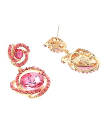 Crystal Flower Post Earrings