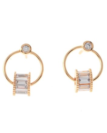 Cubic Zirconia Post Earrings
