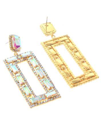 Rhinestone Post Earring