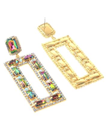 Rhinestone Post Earring