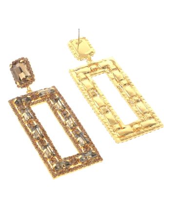 Rhinestone Post Earring