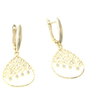 Cubic Zirconia Hoop Earrings