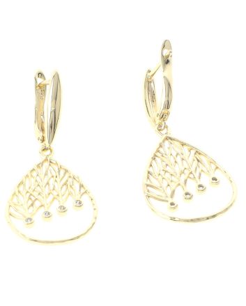 Cubic Zirconia Hoop Earrings