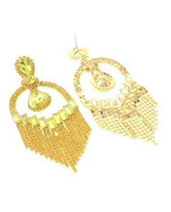 Large Rhinestone Chandelier Earrings