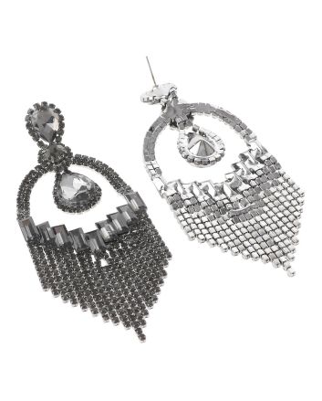 Large Rhinestone Chandelier Earrings