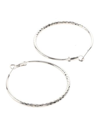 Silver Plated Hoop Earrings