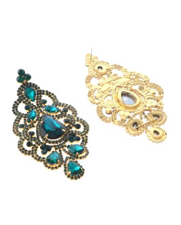 Large Rhinestone Drop Earrings