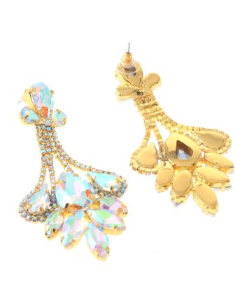 Rhinestone Post Earrings