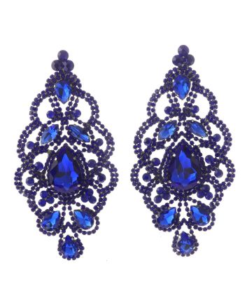 Large Rhinestone Drop Earrings
