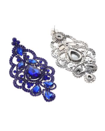 Large Rhinestone Drop Earrings