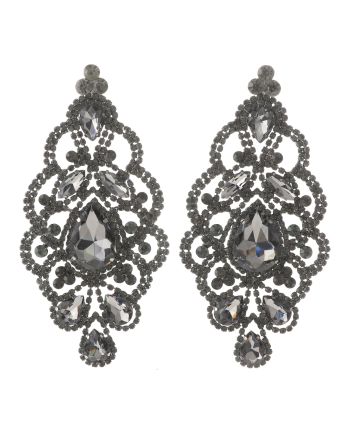 Large Rhinestone Drop Earrings