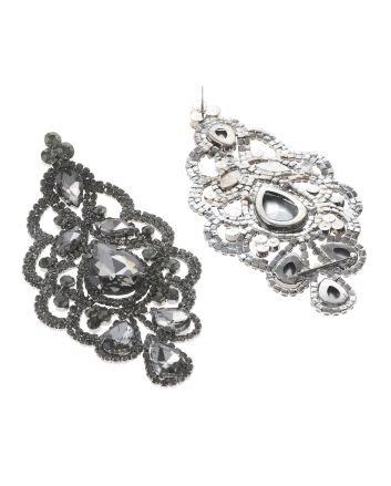 Large Rhinestone Drop Earrings