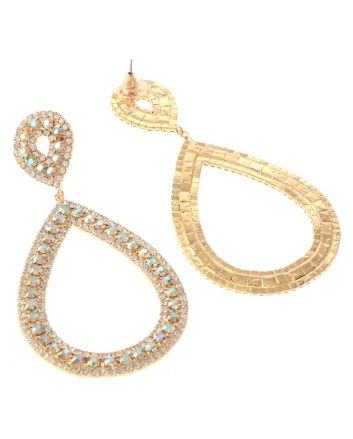 Crystal Rhinestone Post Earrings