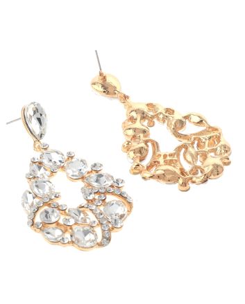 Crystal Rhinestone Drop Earrings