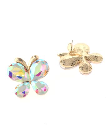 Crystal Butterfly Post Earrings