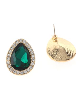 Crystal Drop Post Earrings