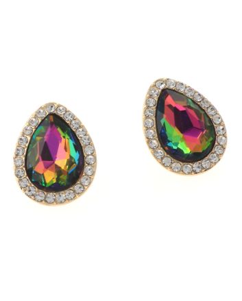 Crystal Drop Post Earrings