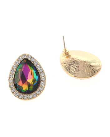Crystal Drop Post Earrings