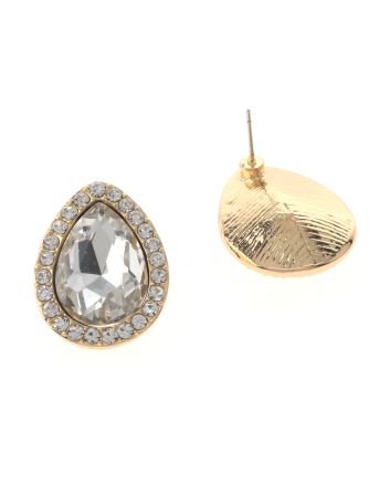 Crystal Drop Post Earrings
