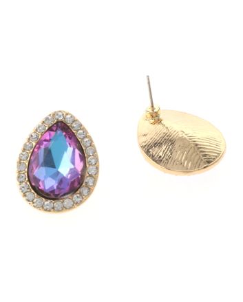 Crystal Drop Post Earrings