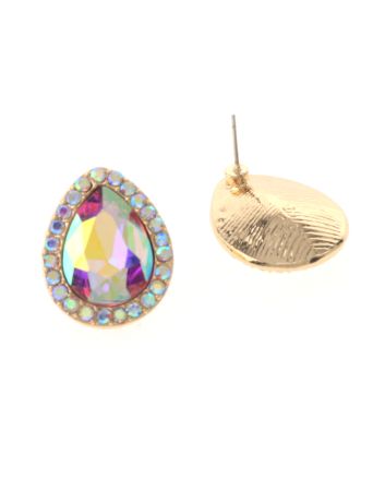 Crystal Drop Post Earrings