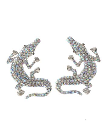 Crystal Alligator Post Earrings
