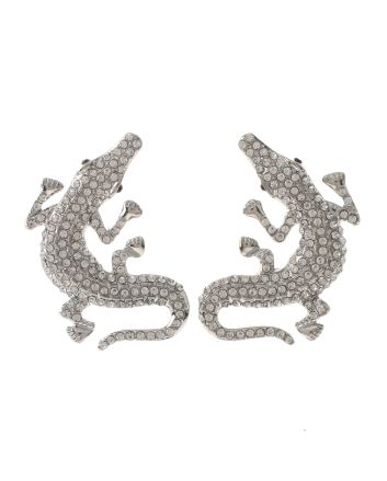 Crystal Alligator Post Earrings