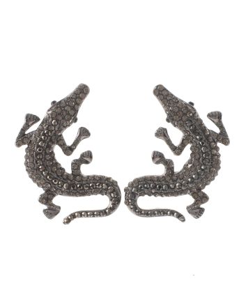Crystal Alligator Post Earrings