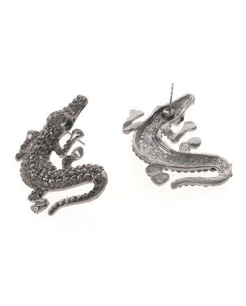 Crystal Alligator Post Earrings