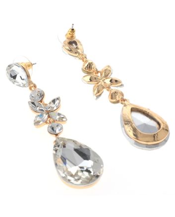 Crystal Rhinestone Post Earrings