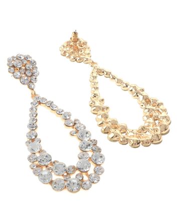 Crystal Rhinestone Post Earrings
