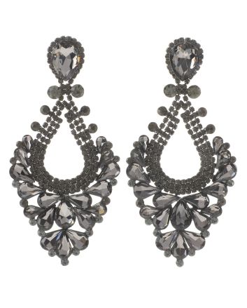 Large Rhinestone Chandelier Earrings