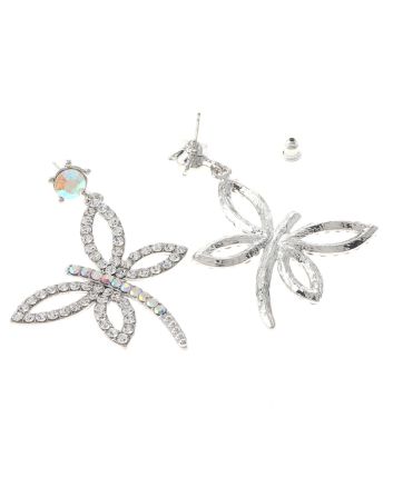 Crystal Dragonfly Post Earrings