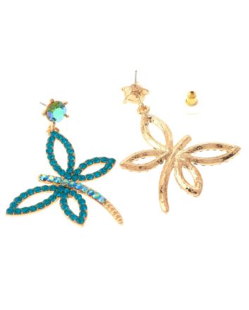 Crystal Dragonfly Post Earrings