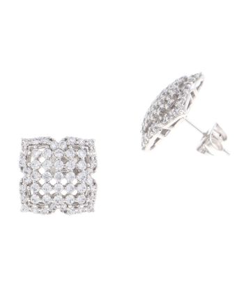 Rhodium Plated Earrings