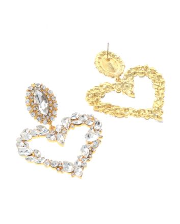 Rhinestone Post Earrings