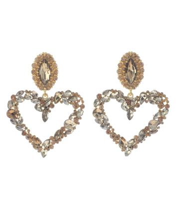 Rhinestone Post Earrings