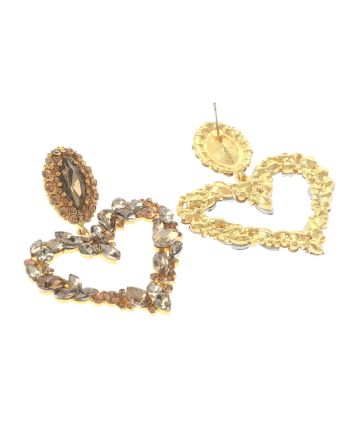 Rhinestone Post Earrings