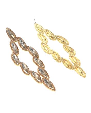 Rhinestone Post Earrings