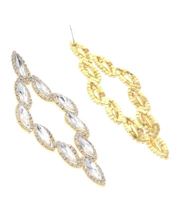 Rhinestone Post Earrings