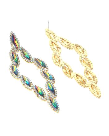 Rhinestone Post Earrings