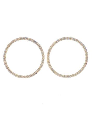 Rhinestone Hoop Earrings