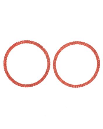 Rhinestone Hoop Earrings