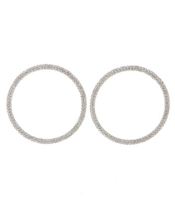 Rhinestone Hoop Earrings