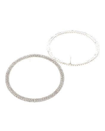 Rhinestone Hoop Earrings